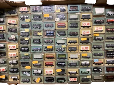 Lot 1897 - Selection of N Gauge rolling stock including private wagons & tankers, approx 165 total