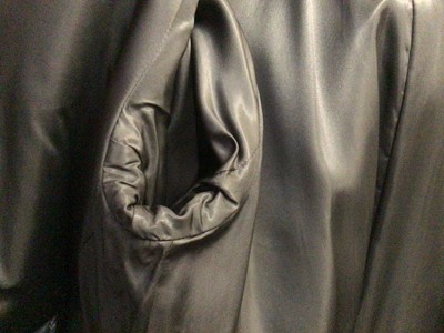 Lot 2150 - Burberrys' men's grey herringbone Harris Tweed overcoat. Size 52 RL.
