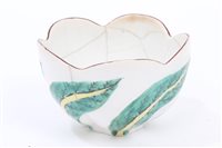 Lot 187 - 18th century Chelsea scolopendrium moulded tea...