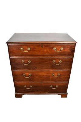 Lot 1555 - Early 19th century colonial hardwood chest