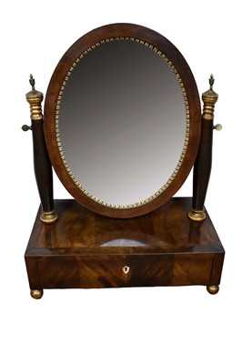 Lot 1556 - 19th century Biedermeier mahogany and gilt metal mount...