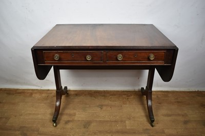 Lot 1557 - Regency mahogany sofa table