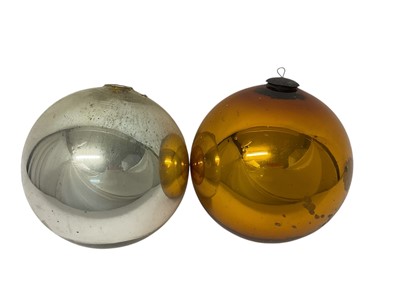 Lot 1023 - Two large witch balls