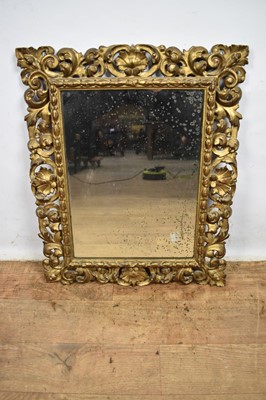 Lot 1585 - 19th century wall mirror