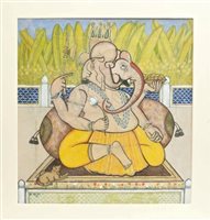 Lot 1089 - Indian School (18th / 19th century), gouache...
