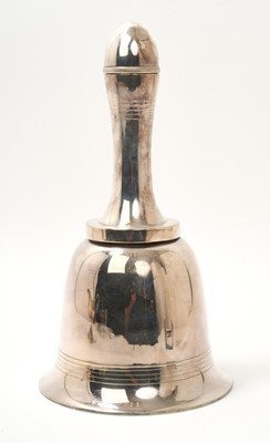 Lot 302 - Asprey silver plated "Joy Bell" cocktail shaker.