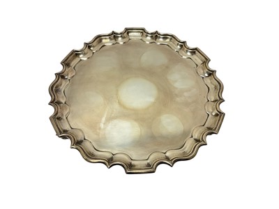 Lot 373 - Silver salver