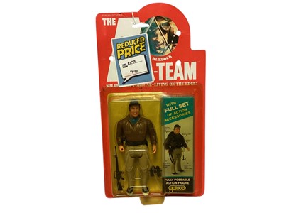 Lot 1695 - Galoob (c1983) The A Team Good Guys Murdoch 6" action figure with accessories, on card with bubblepack No.8500 (1)