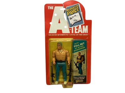 Lot 1696 - Galoob (c1983) The A Team Good Guys Hannibal 6" action figure with accessories, on card with bubblepack No.8500 (1)