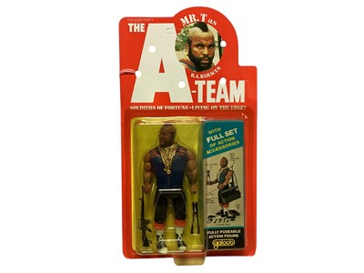 Lot 1697 - Galoob (c1983) The A Team Good Guys Mr T 6" action figure with accessories, on card with bubblepack No.8500 (1)
