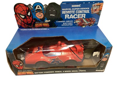 Lot 1713 - Buddy L (c1985) Marvel Super Heroes Secret Wars Spider Man Remote control racer with winch, boxed No.6010K (1)