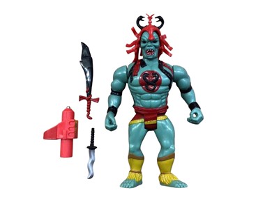Lot 1727 - LJN (c1987) loose Thundercats Evil Mutants action figures including Safari Joe, Rotar O, Stinger, Jackalman Mumma Ra & Ma Mutt, Slithe, Shiner, Mongor, Vultureman & Monkian, plus Top Spi...