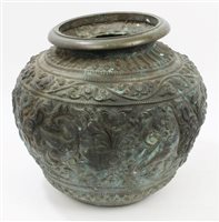 Lot 1028 - Substantial antique Indo-Chinese bulbous...