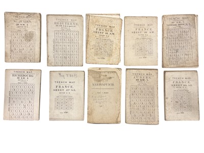 Lot 878 - Collection of First World War British Trench maps of France (17)
