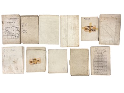 Lot 879 - Collection of First World War British Military maps of France and Belgium, British Officers Field Message book and military ephemera (25 plus)