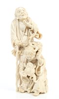 Lot 971 - Very fine late 19th century Japanese ivory...