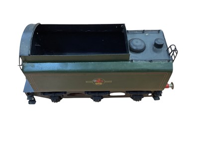 Lot 1782 - Railway O gauge scratchbuilt 4-6-2 green livery 'Oliver Cromwell' No. 70013 plus LMS 6122 Royal Ulster Rifleman 4-6-0 black livery