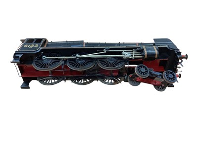 Lot 1782 - Railway O gauge scratchbuilt 4-6-2 green livery 'Oliver Cromwell' No. 70013 plus LMS 6122 Royal Ulster Rifleman 4-6-0 black livery