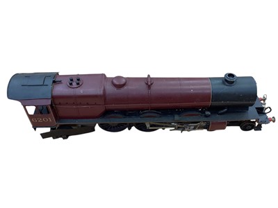 Lot 1783 - Railway O gauge scratchbuilt 4-6-2 LMS locomotive & tender Princess Elizabeth No. 6201, plus Great Western 4-6-0 Windsor Castle (2)