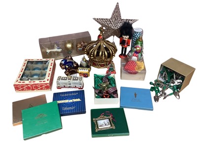 Lot 2768 - Group of various mainly American Christmas Tree decorations including The White House Historical Association Christmas Ornaments.