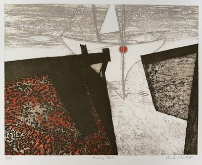 Lot 1269 - Charles Bartlett (1921-2014) signed limited edition etching and aquatint - 'Morning Mist', 18/60, unframed 51cm x 61cm