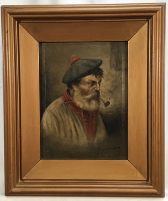 Lot 316 - Pair of early 20th century Italian School oils on canvas - Portraits of a lady and gentleman, indistinctly signed, in gilt frames
