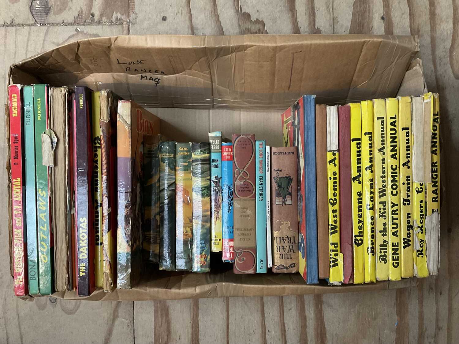 Lot 1612 - Box of Lone Ranger books