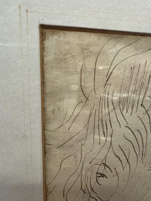Lot 141 - *Augustus John (1878-1961) pen and ink sketches of a Child's head, in glazed gilt frame Provenance: purchased by the Viscountess Blakenham from Admiral Sir Caspar John, circa 1968