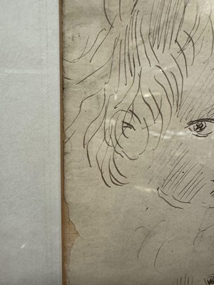 Lot 141 - *Augustus John (1878-1961) pen and ink sketches of a Child's head, in glazed gilt frame Provenance: purchased by the Viscountess Blakenham from Admiral Sir Caspar John, circa 1968