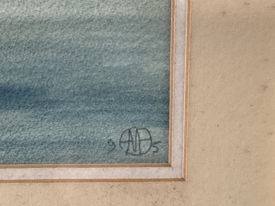 Lot 183 - Marcia Blakenham, watercolour of the Sea, monogrammed and dated (19)'95, 25.5cm x 34cm, in glazed gilt frame