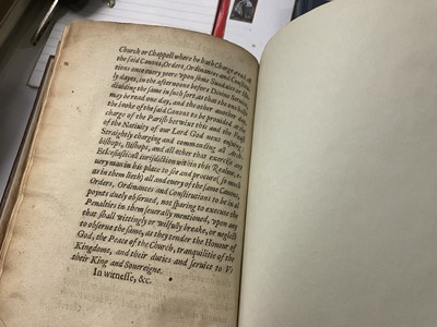Lot 1750 - Elizabeth I - Injunctions given by the Queenes Majestie. Anno Dom. 1559. The first yeere of the Raigne of our Soveraign Lady Queen Elizabeth, bound...