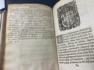 Lot 1750 - Elizabeth I - Injunctions given by the Queenes Majestie. Anno Dom. 1559. The first yeere of the Raigne of our Soveraign Lady Queen Elizabeth, bound...