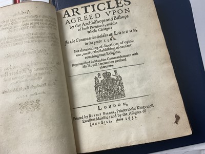 Lot 1750 - Elizabeth I - Injunctions given by the Queenes Majestie. Anno Dom. 1559. The first yeere of the Raigne of our Soveraign Lady Queen Elizabeth, bound...