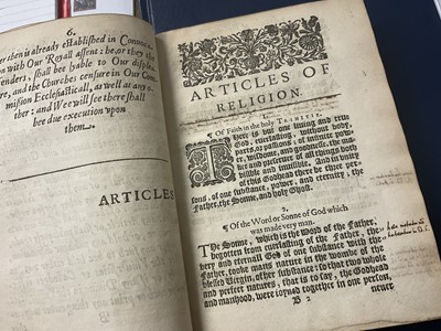 Lot 1750 - Elizabeth I - Injunctions given by the Queenes Majestie. Anno Dom. 1559. The first yeere of the Raigne of our Soveraign Lady Queen Elizabeth, bound...