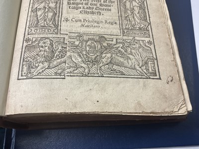 Lot 1750 - Elizabeth I - Injunctions given by the Queenes Majestie. Anno Dom. 1559. The first yeere of the Raigne of our Soveraign Lady Queen Elizabeth, bound...
