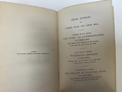 Lot 1683 - Currer, Ellis and Acton Bell -, Poems, first edition, second printing (1848)