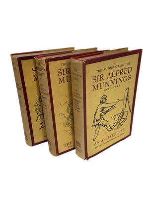 Lot 1684 - Alfred Munnings, set of three autobiographies