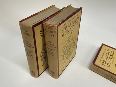 Lot 1684 - Alfred Munnings, set of three autobiographies