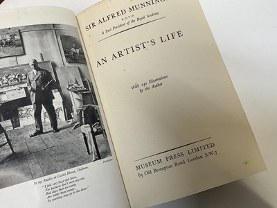 Lot 1684 - Alfred Munnings, set of three autobiographies