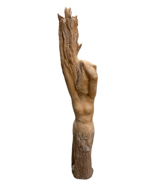 Lot 1583 - Impressive figural carving