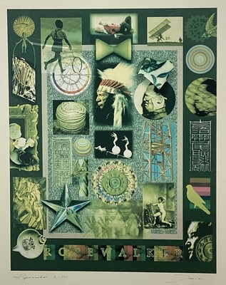 Lot 28 - Richard Drew, known as Zacron (British, 1943-2012) Archival fine art print, Ropewalker, signed and numbered 2/500, image 63 x 49cm, glazed frame