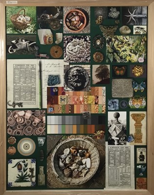 Lot 67 - Richard Drew, known as Zacron (British, 1943-2012) silkscreen print - Garden Almanack, signed and numbered 2/50, image 86 x 66cm, glazed frame