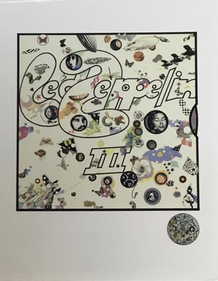 Lot 16 - Zacron - The Led Zeppelin Story; A4 book including various printed material detailing Zacron's collaboration with Led Zeppelin, in his own words