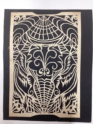 Lot 44 - Richard Drew, known as Zacron (British, 1943-2012) album of paper cuts, circa 1960s