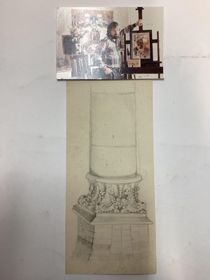 Lot 56 - Richard Drew, known as Zacron (British, 1943-2012) A4 book housing a range of original sketches, together with a quantity of various loose sketchbook material and preparation work