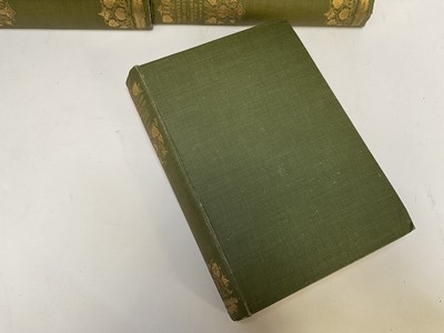 Lot 1675 - Jane Austen - complete works, Winchester edition, published 1911, 12 vols. green gilt tooled cloth bindings