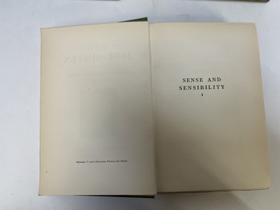 Lot 1675 - Jane Austen - complete works, Winchester edition, published 1911, 12 vols. green gilt tooled cloth bindings