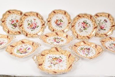Lot 238 - Early 19th century English porcelain dessert ware