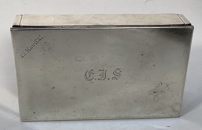 Lot 1189 - Victorian silver sandwich box by Mappin & Webb (Sheffield 1896), 13cm x 8cm