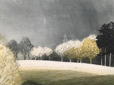 Lot 185 - Belinda King signed print - 'Storm', signed and numbered 5/100, 16cm x 17cm, in glazed frame